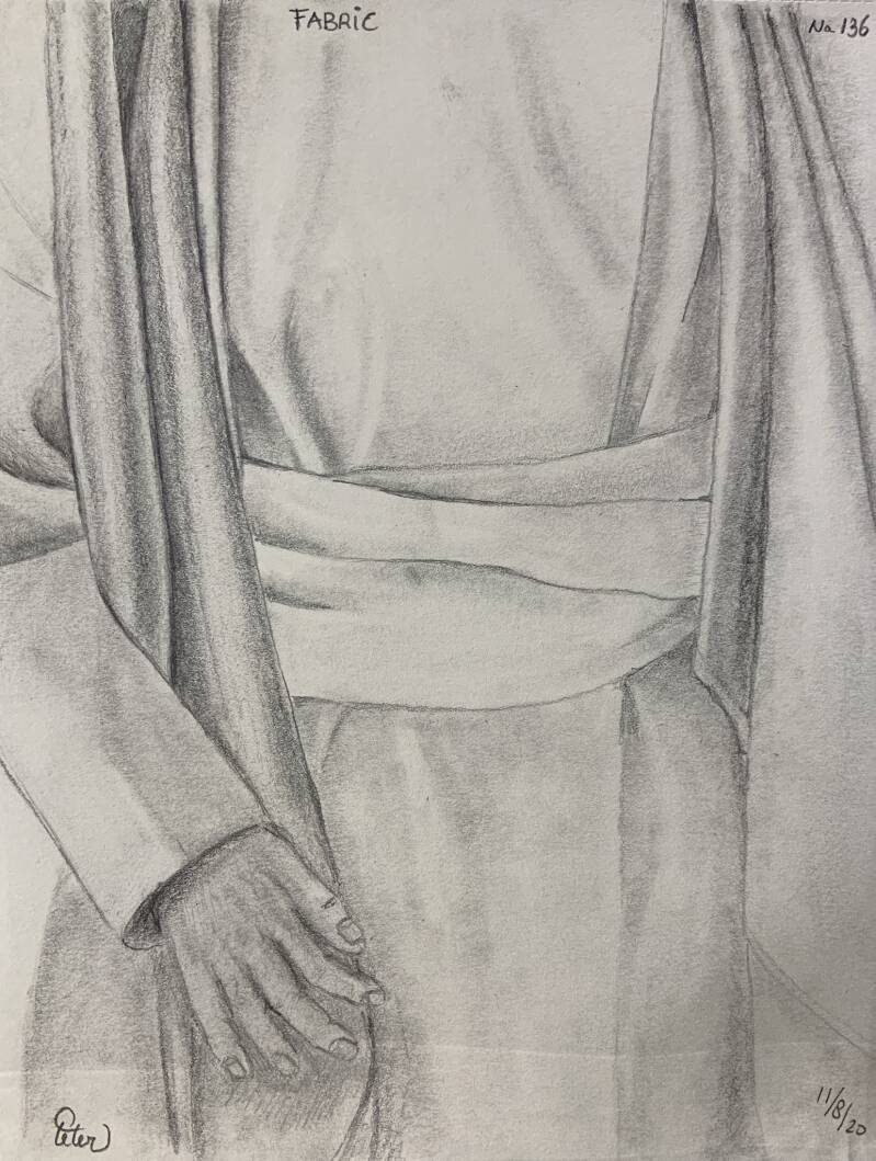 A drawing a day Fabric 