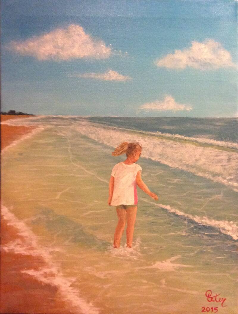 Painting Lena I'le d'Oleron