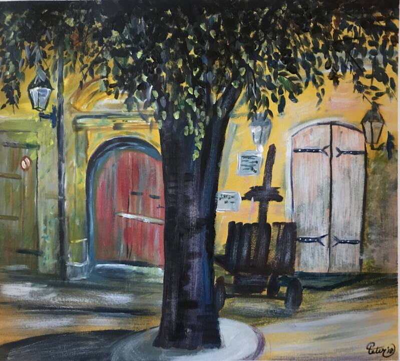 Painting France wine