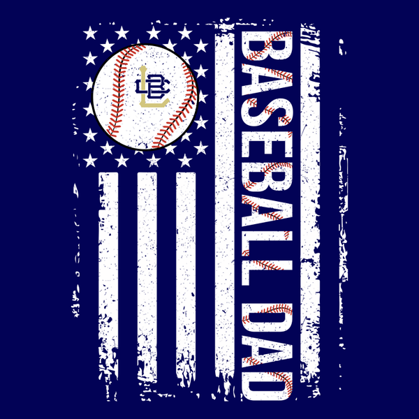 Baseball Dad Flag Hooded Sweatshirt