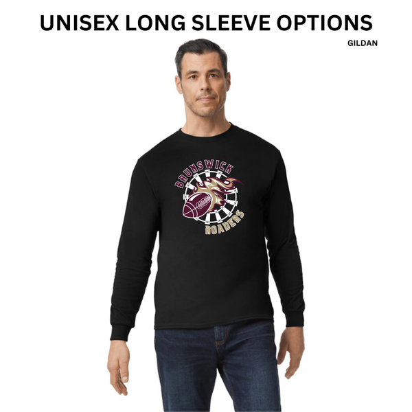 BJR Fan Apparel-Brunswick Roaders Football Unisex Long Sleeve (Gildan)