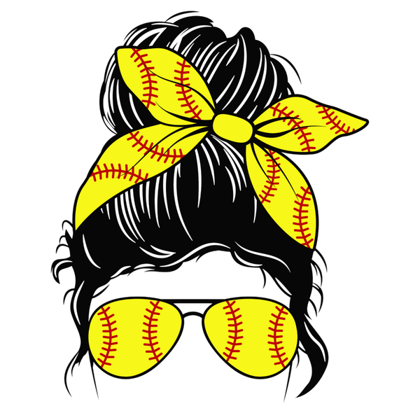 Lady with Softball Glasses Long Sleeve T-Shirt