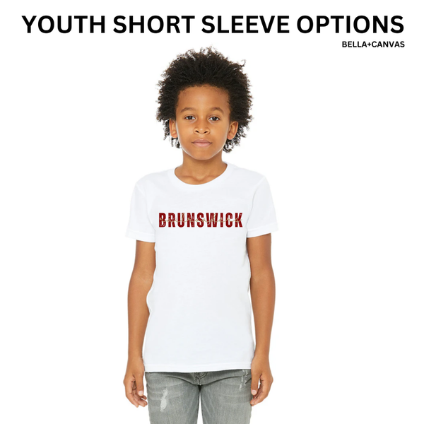 BJR Fan Apparel- Brunswick Railroaders Youth Short Sleeve (Bella+Canvas)