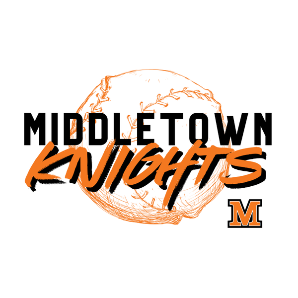 Middletown Knights with Baseball Outline Long Sleeve