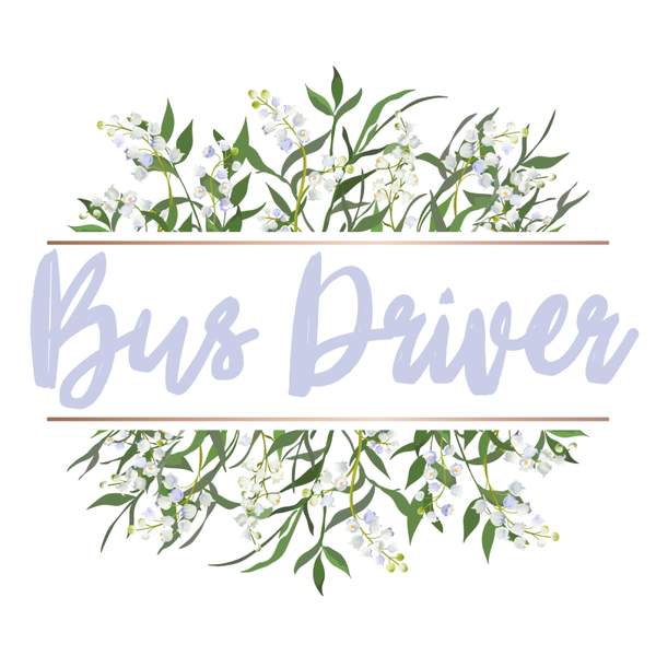 Floral Bus Driver Hooded Sweatshirt