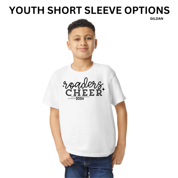 BJR Fan Apparel-   Roaders Cheer 2024 Youth Short Sleeve (Gildan)