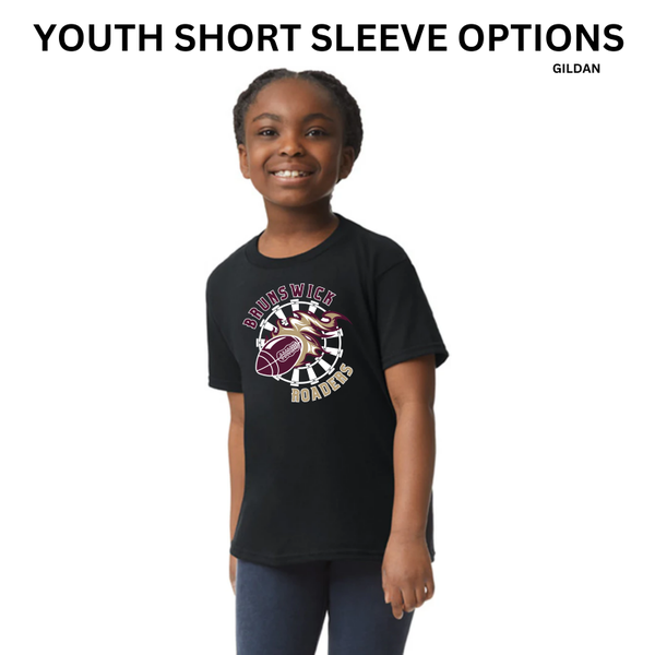BJR Fan Apparel-  Brunswick Roaders Football Youth Short Sleeve (Gildan)