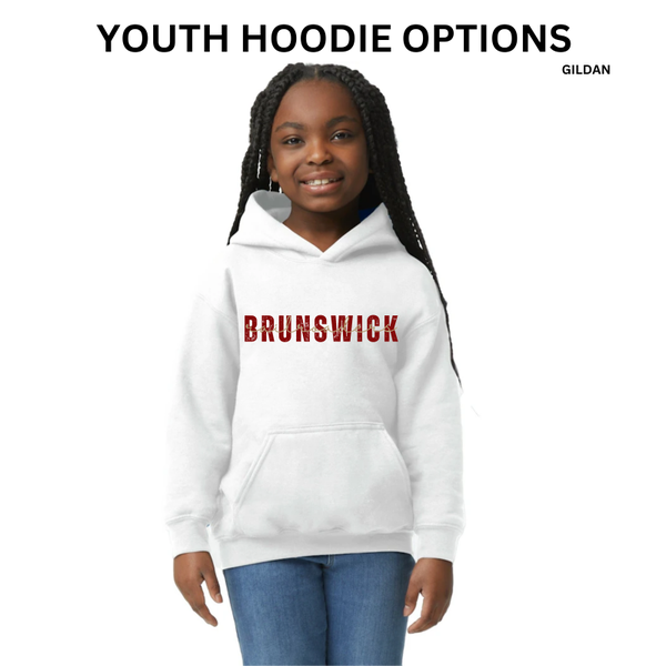 BJR Fan Apparel- Brunswick Railroaders Youth Hoodie (Gildan)