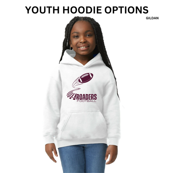 BJR Fan Apparel- Roaders Football Youth Hoodie (Gildan)