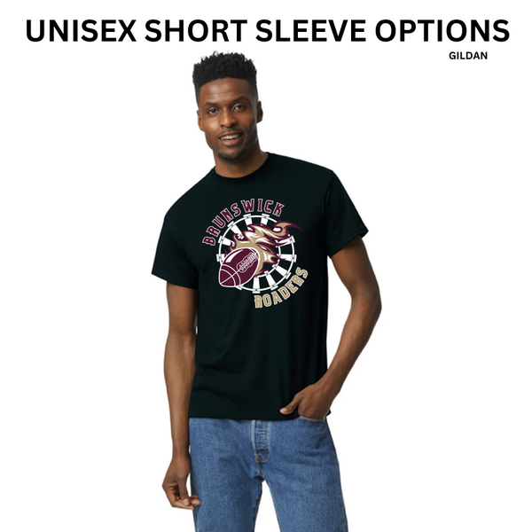 BJR Fan Apparel-Brunswick Roaders Football Unisex Short Sleeve (Gildan)