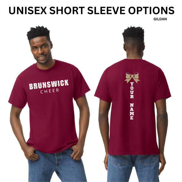 BJR Fan Apparel- Brunswick Railroaders Cheer Personalized Unisex Short Sleeve (Gildan)