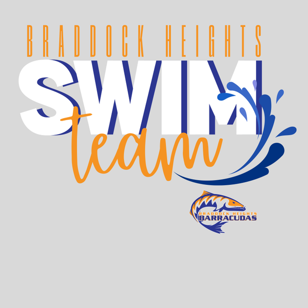 Braddock Heights Swim Team Long Sleeve Bella + Canvas Shirt