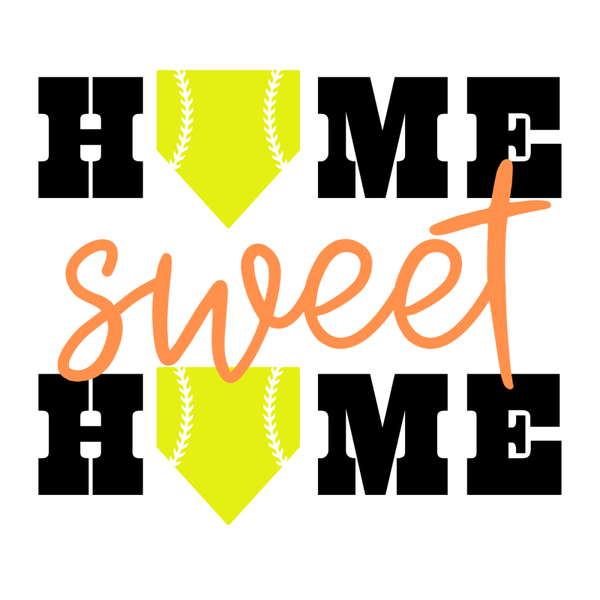Home Sweet Home Softball Short Sleeve T-Shirt