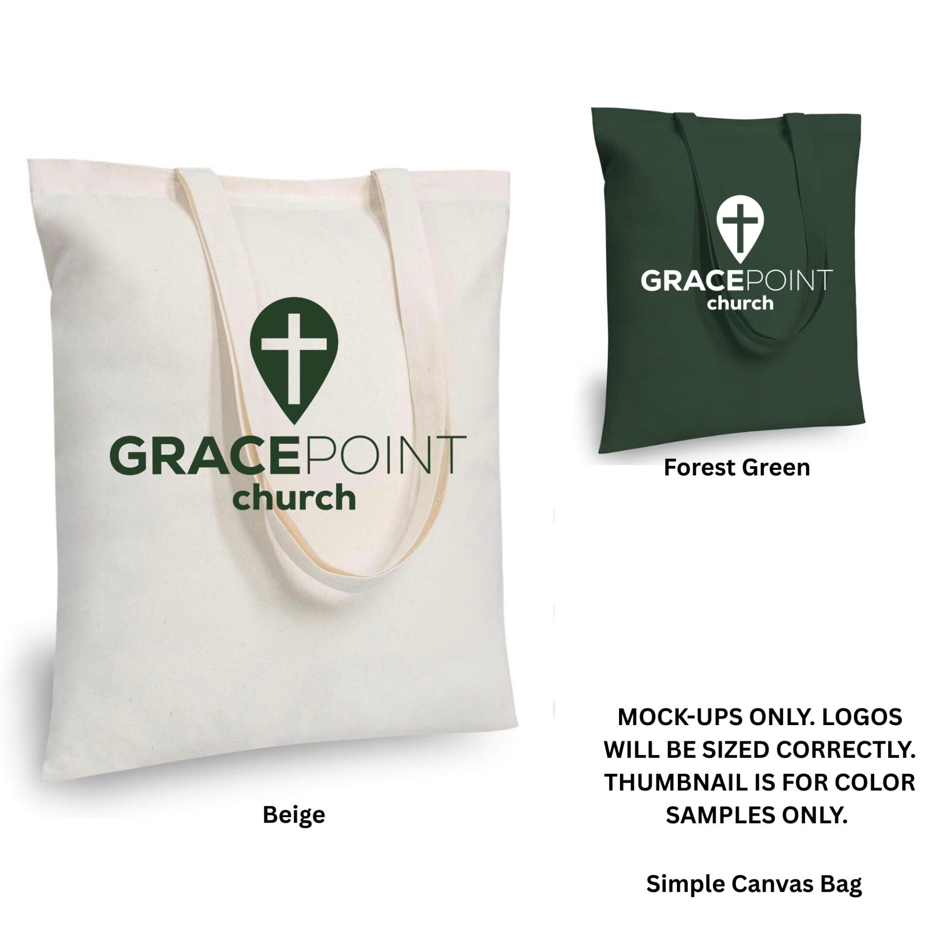 GracePoint Church Simple Canvas Bag