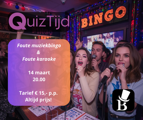 Foute Muziekbingo 14 maart