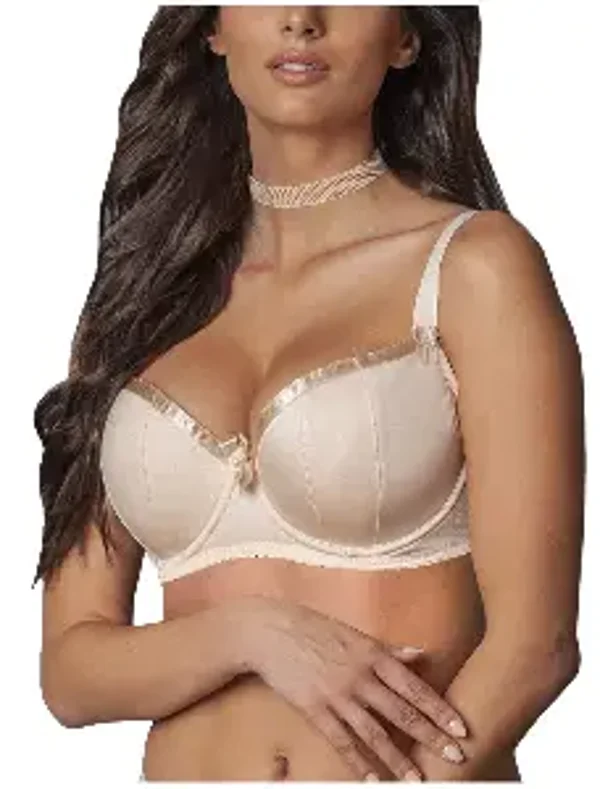 Comexim Basic Half Cup 3HC Padded Underwire Bra - Nude - 26DD