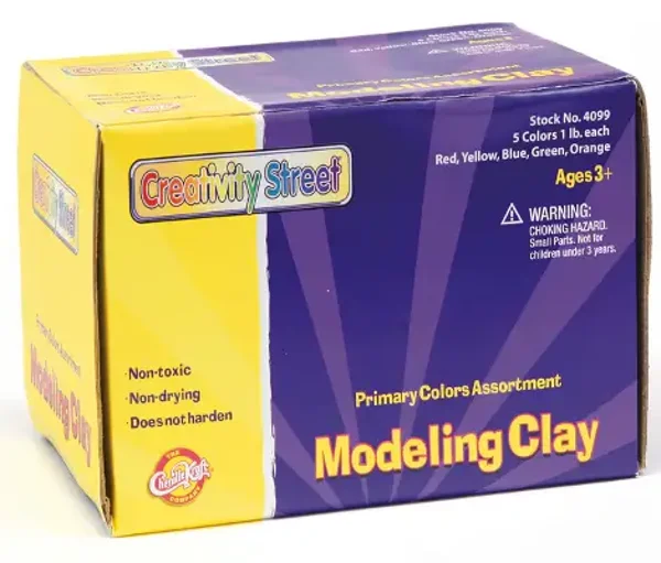 Creativity Street® Modeling Clay, 5 Primary Color Assortment, 5 sticks, 5 lbs. Total
