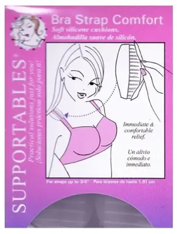 Hollywood Supportables Bra Strap Comfort Silicone Cushions - 1 Pair