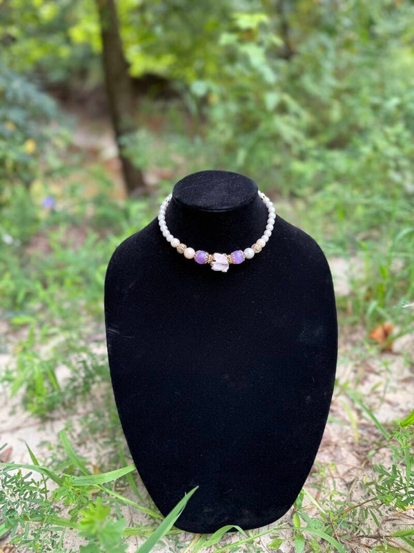 Opossum vertebrae choker