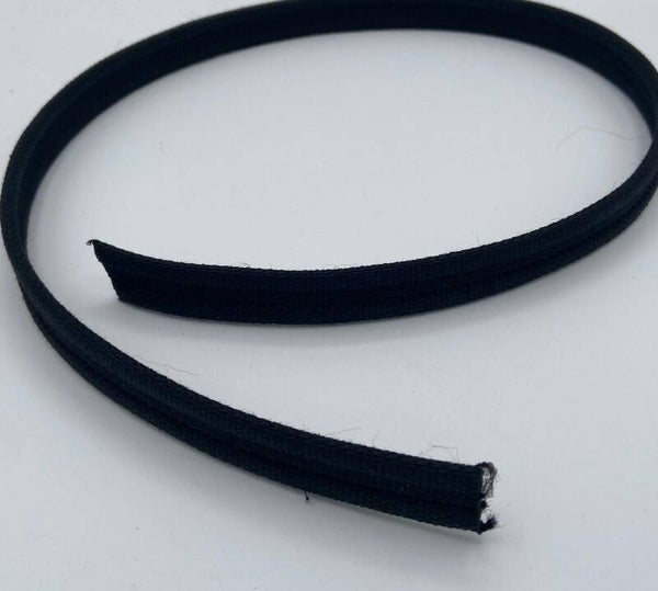 Haubenband 18mm und 25mm in schwarz