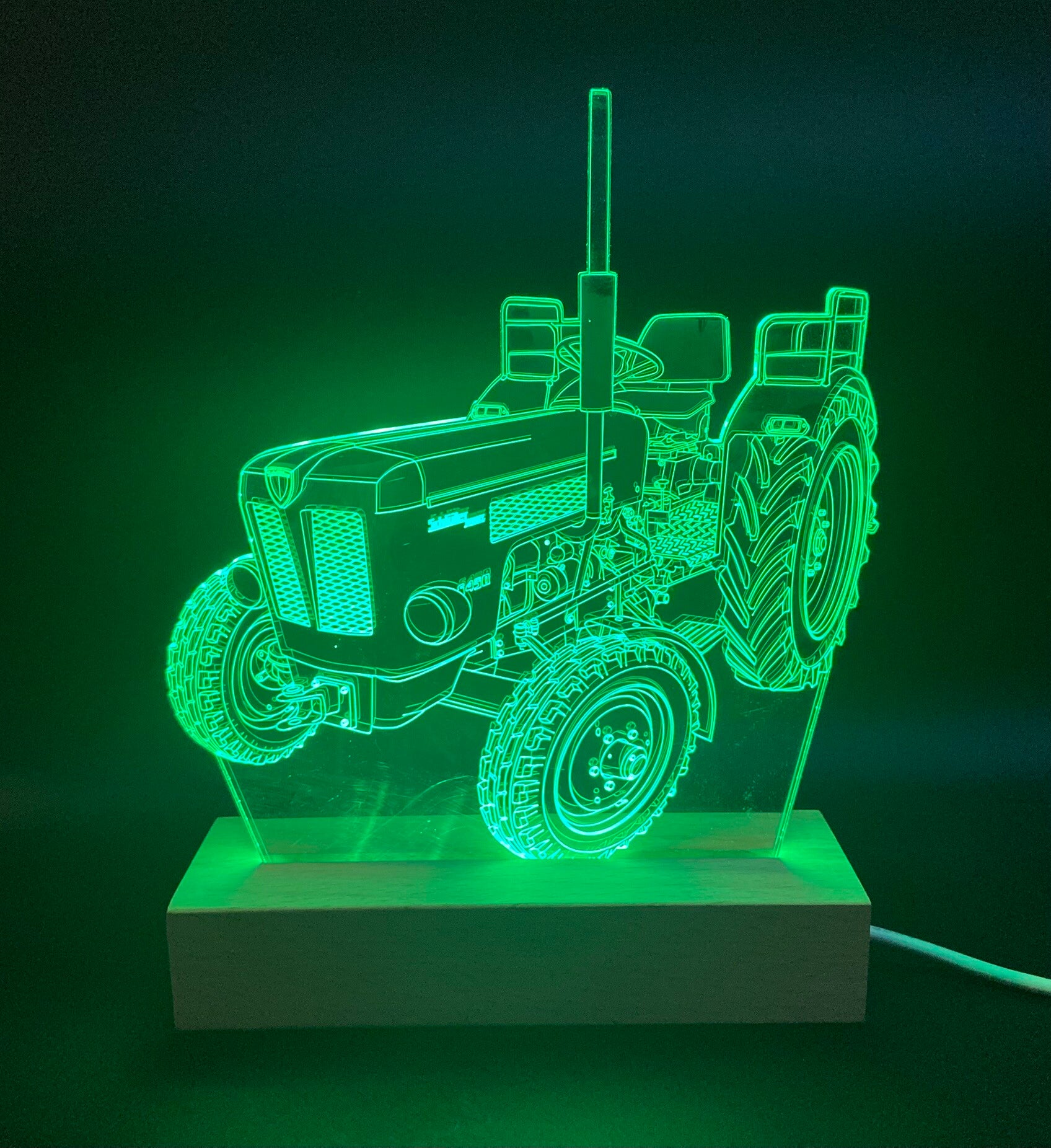 Sehr schöne LED Beleuchtung Schlüter Traktor