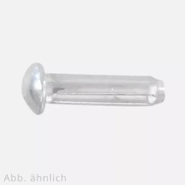 Halbrundkerbnägel 3x6 mm - DIN 1476 - Aluminium