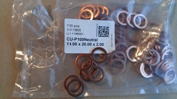 Porsche-Diesel, Dichtring - DIN 7603 - Kupfer - 30x36x2 - Form A