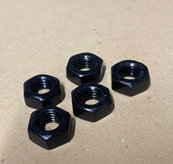 Sechskantmutter M 10mm DIN 934, Stahl blank (schwarz)