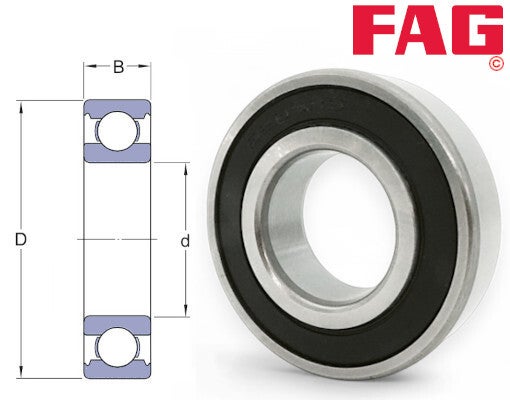 Rillenkugellager 6202-C-2HRS