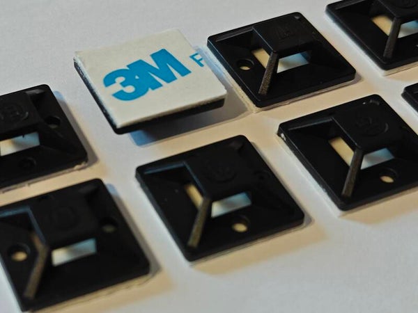 Kabelvoetjes 20x20 mm zelfklevend