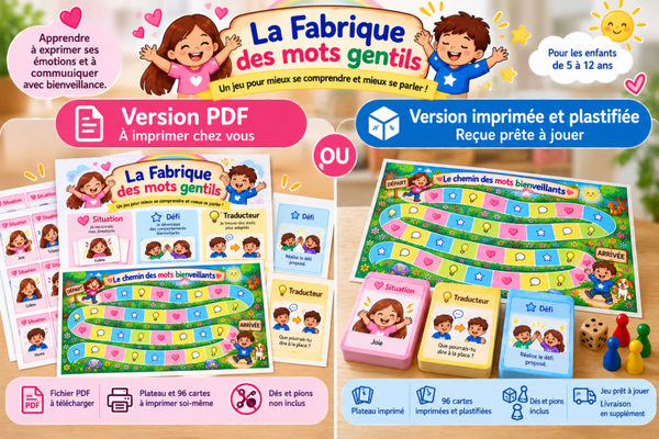 La Fabrique des mots gentils – Jeu éducatif sur les émotions et la communication