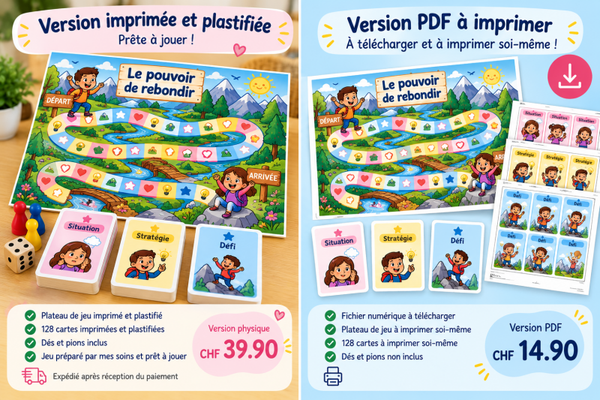Le pouvoir de rebondir – Jeu éducatif sur les émotions et la résilience