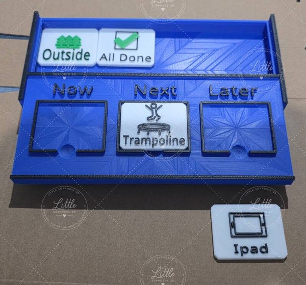 Now • Next • Later Board | Visual Schedule and 15 Magnetic Communication Tags