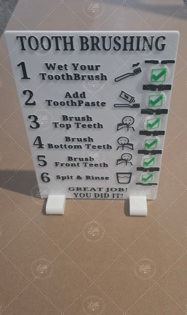 Little Supports Check-List – Tooth Brushing