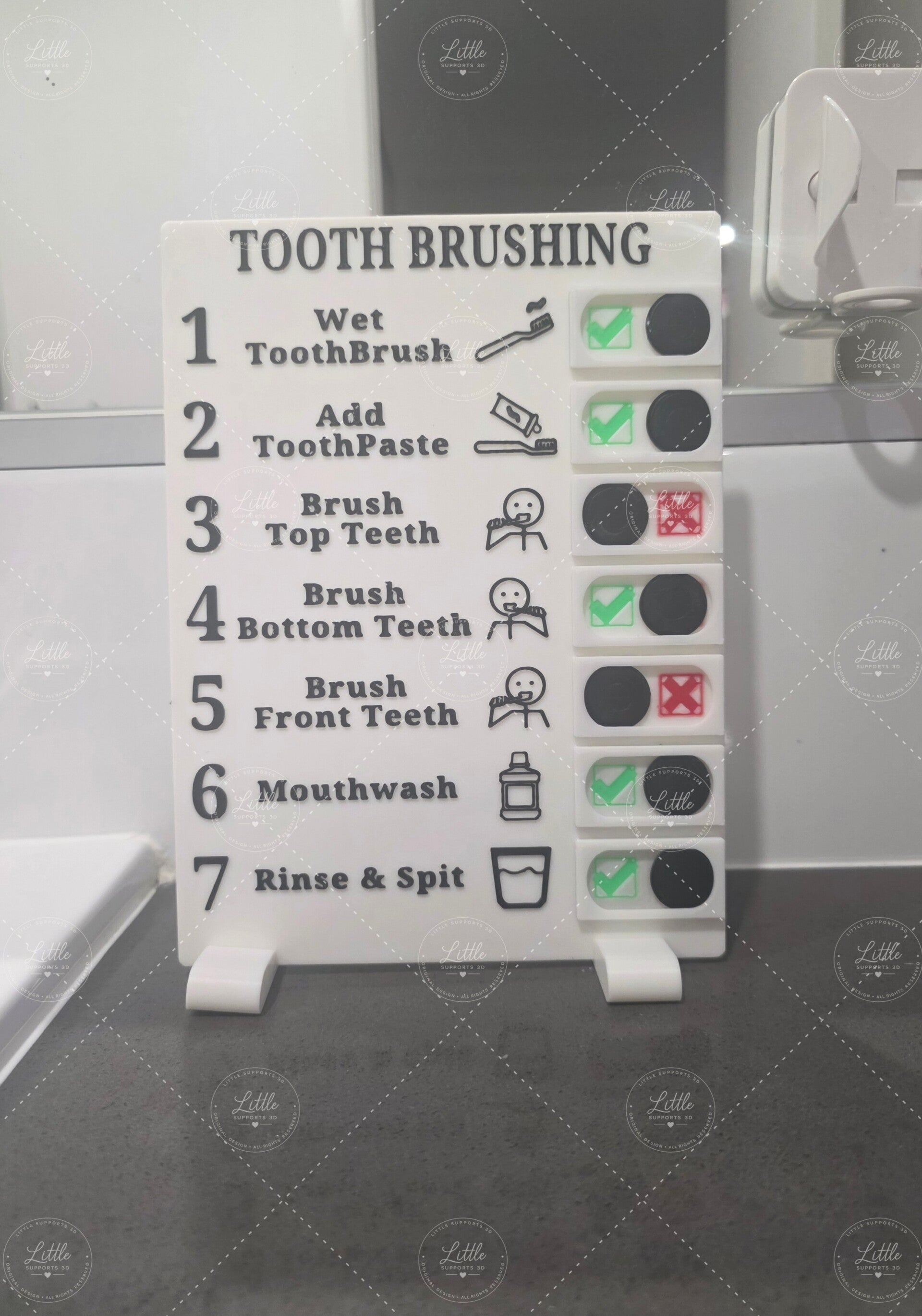 Little Supports Check-List – Tooth Brushing