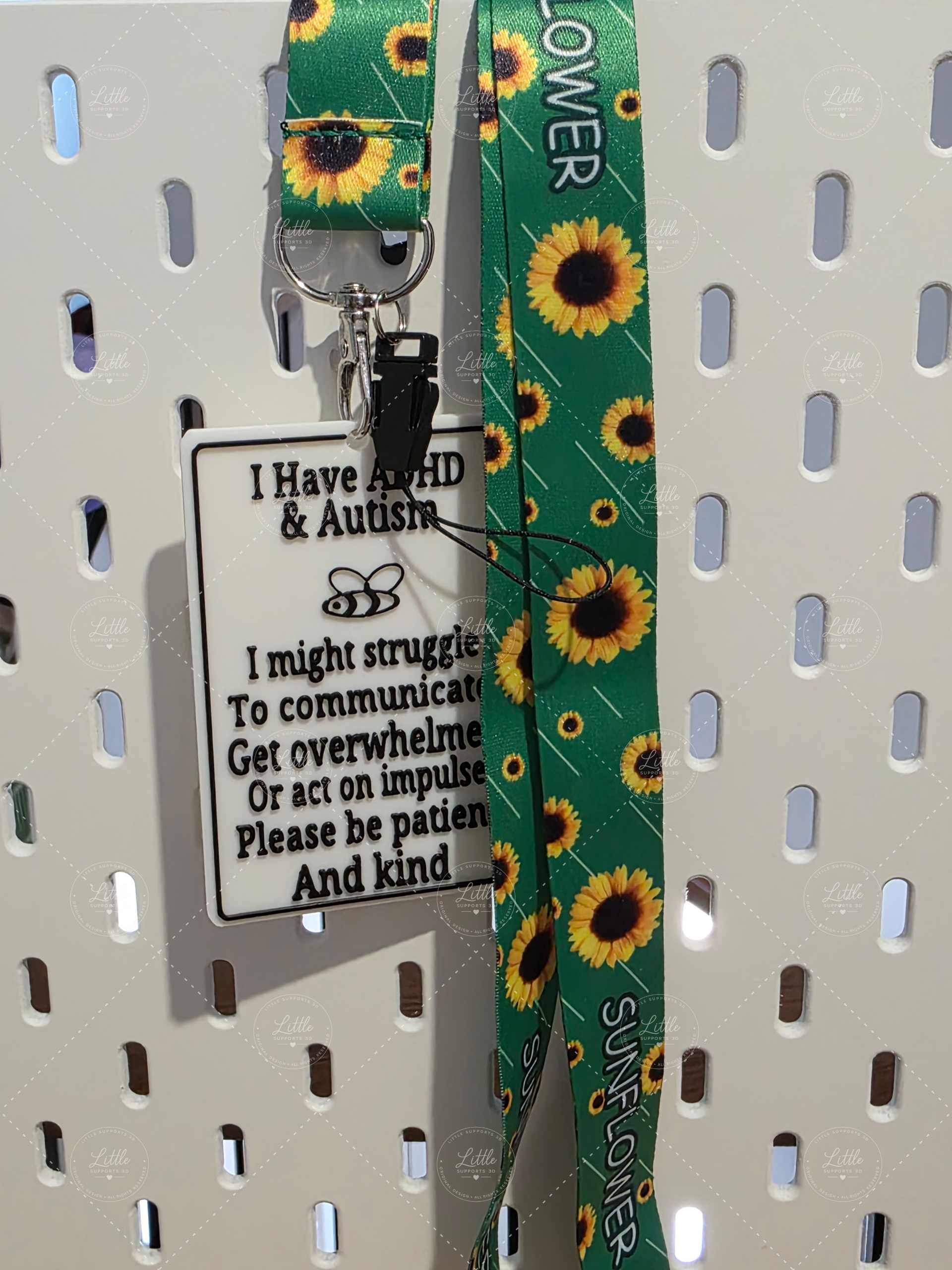 ADHD & Autism Alert Tag