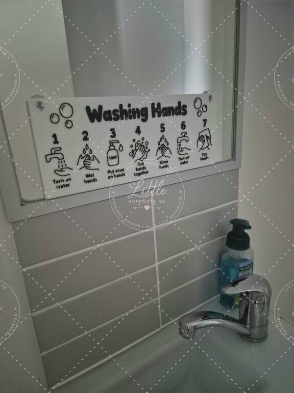 Hand Washing Routine Board $15
