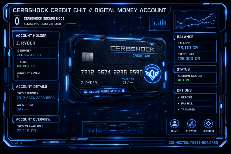 Cerbshock Credit Chit