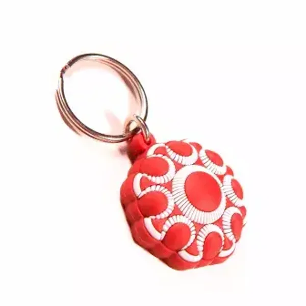 Sleutelhanger Zeeuwse Knop rubber kleuren
