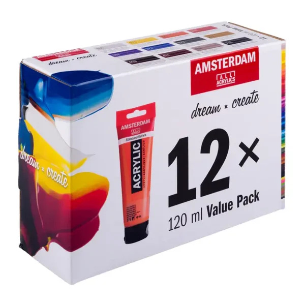 AMSTERDAM ATANDARD SERIES ACRYLVERF Voordeelverpakking