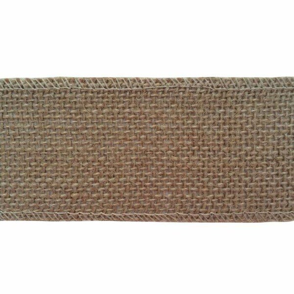 Juteband met polyester Naturel