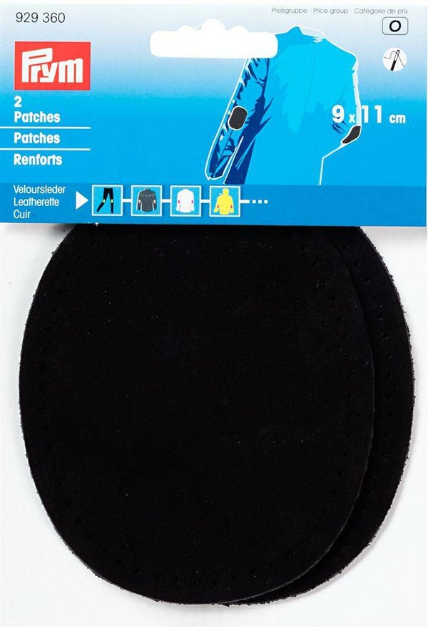 Patches leer zwart