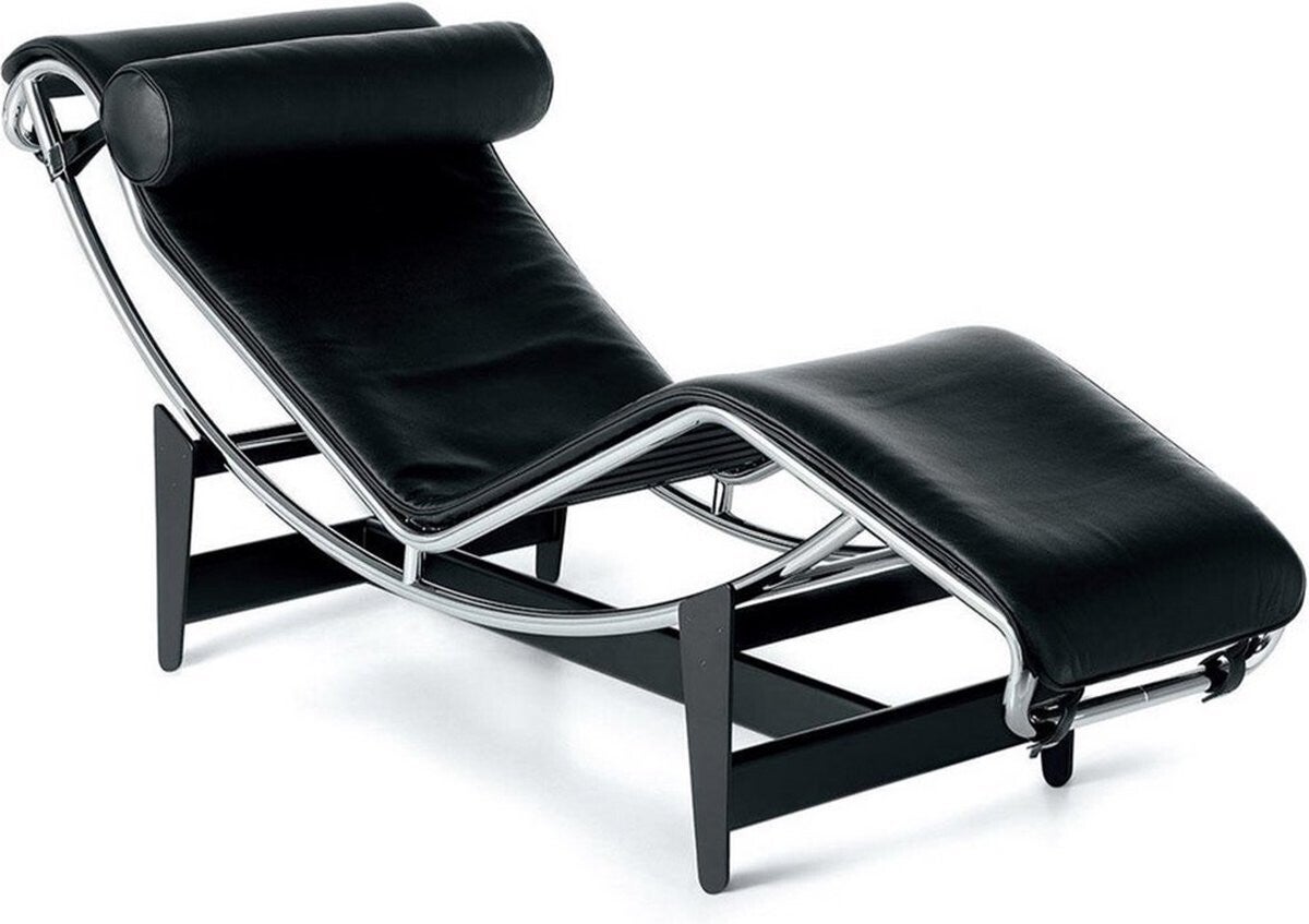 Corbusier Cassina LC4 Stoel Fauteuil | Zwart