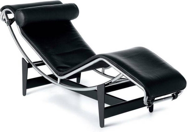 Corbusier Cassina LC4 Stoel Fauteuil | Zwart