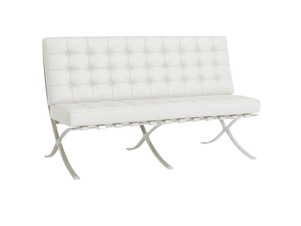 Barcelona Chair 2-zits Wit