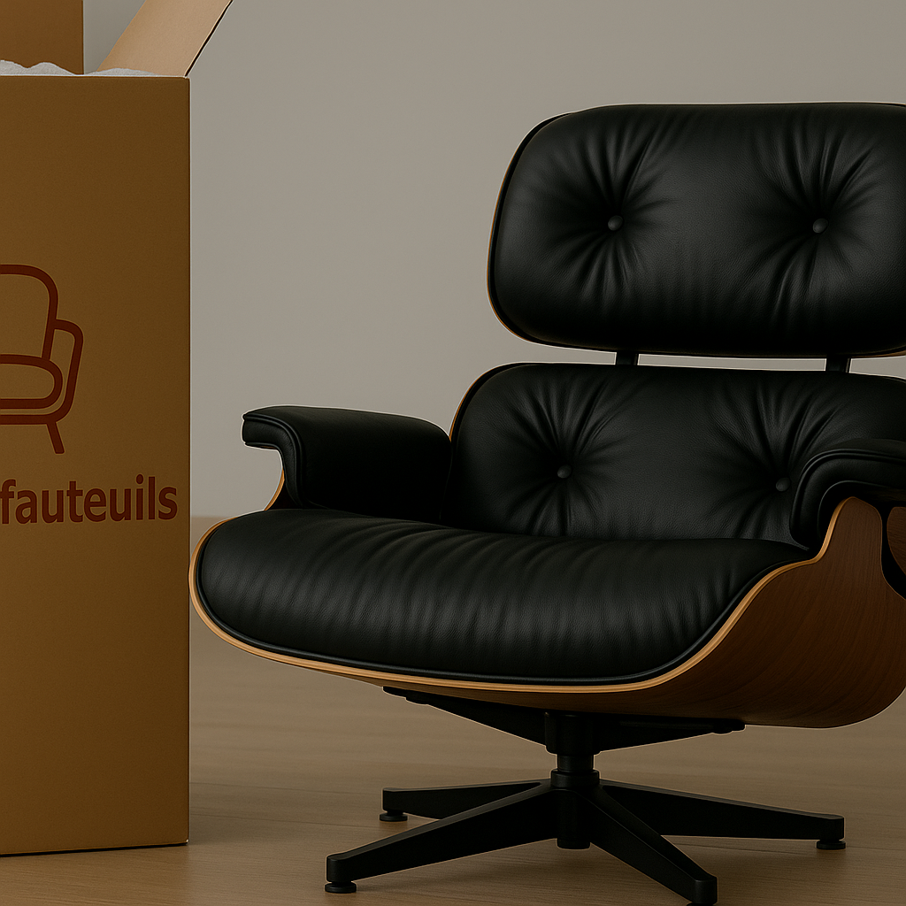 Eames Lounge Chair zwart bezorging