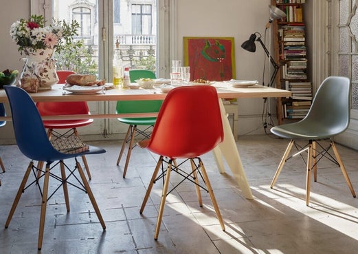 Eames DSW Stoel groen