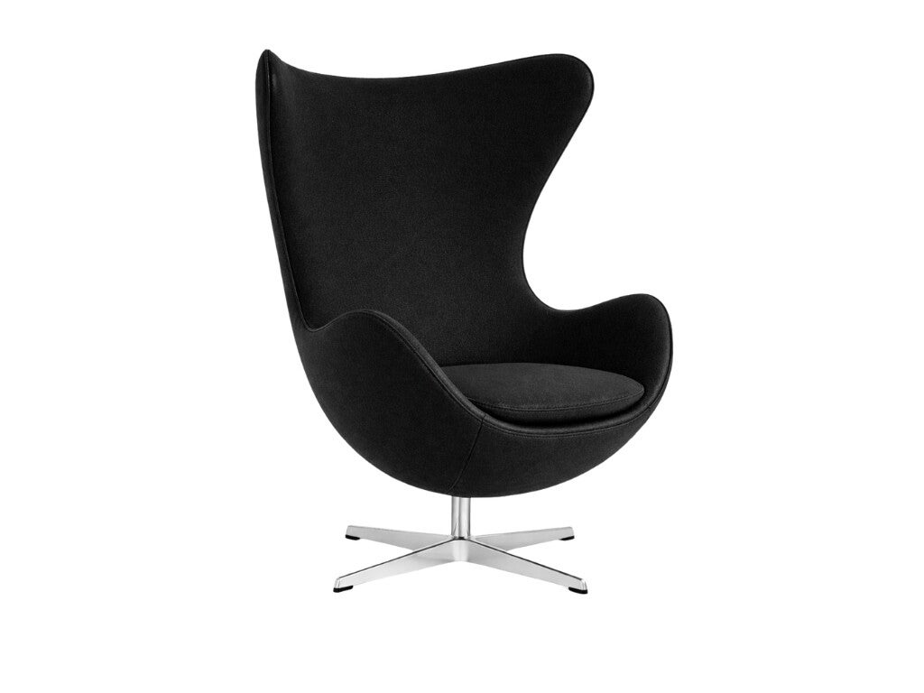 Egg Chair Stof Zwart