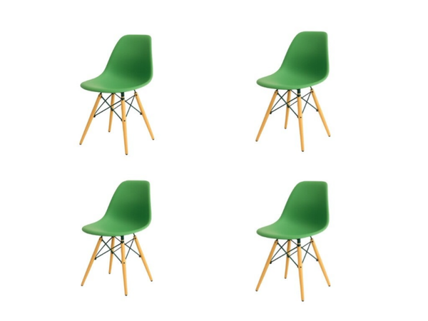 Eames DSW Stoelen Groen | Set