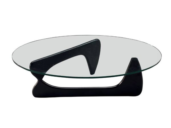 Salontafel zwart Ovaal